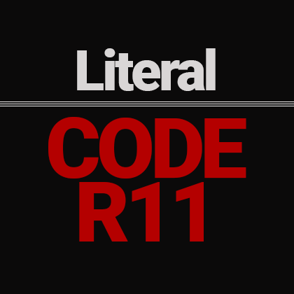 Logo Literal Code R11